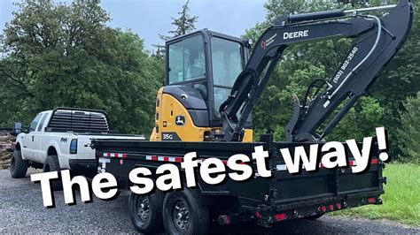 mini excavator hauling|how to transport an excavator.